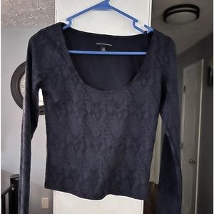 American Eagle top, dark blue long sleeve very cute